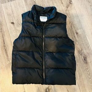 Old Navy Midnight Black Quilted Vest